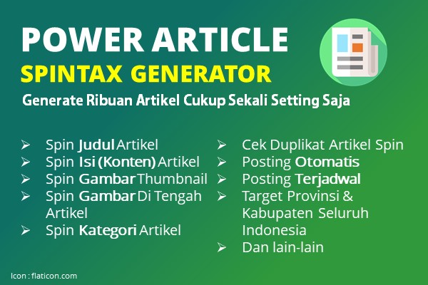 POWER-ARTICLE-Spintax-Generator-Paket-PERSONAL